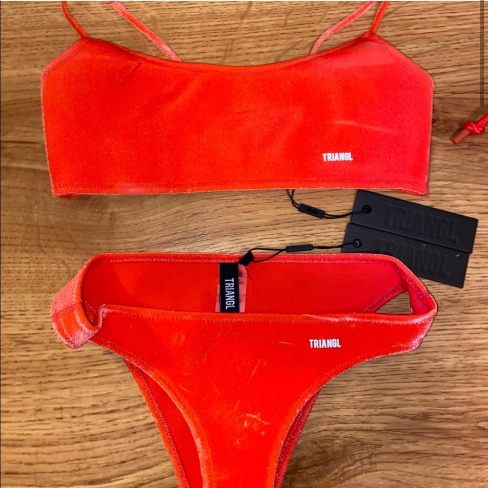 Red Bralette Triangl Bikini